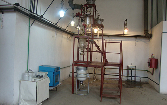 Pilot production area of the disinfectant "Bioxil-2"